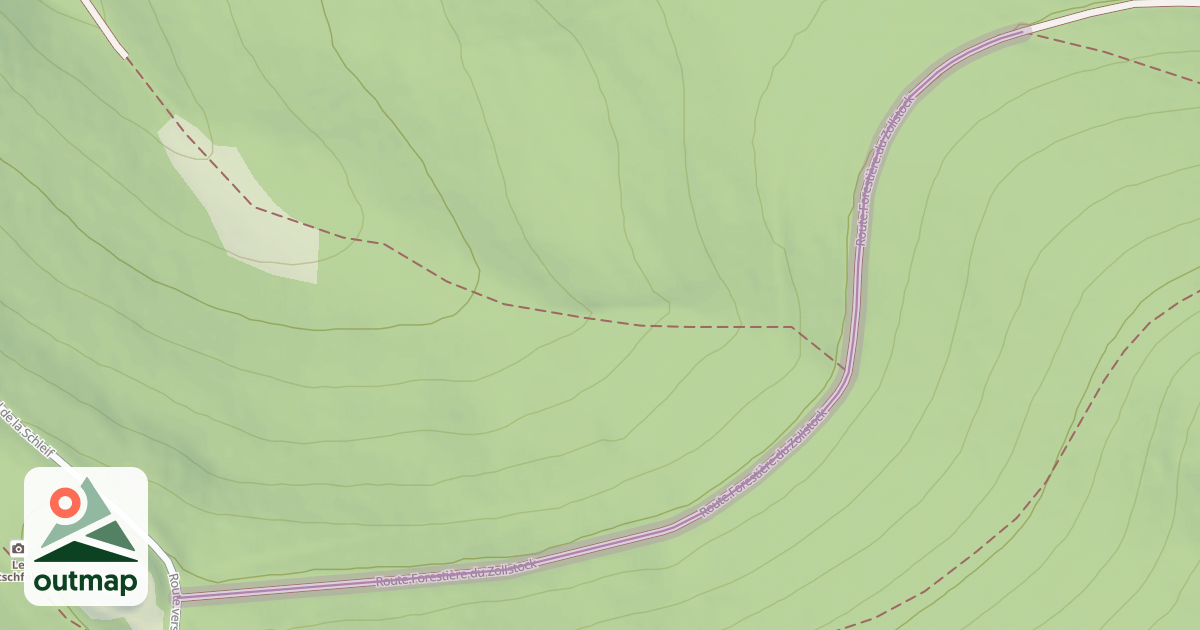Map of Route Forestière du Zollstock