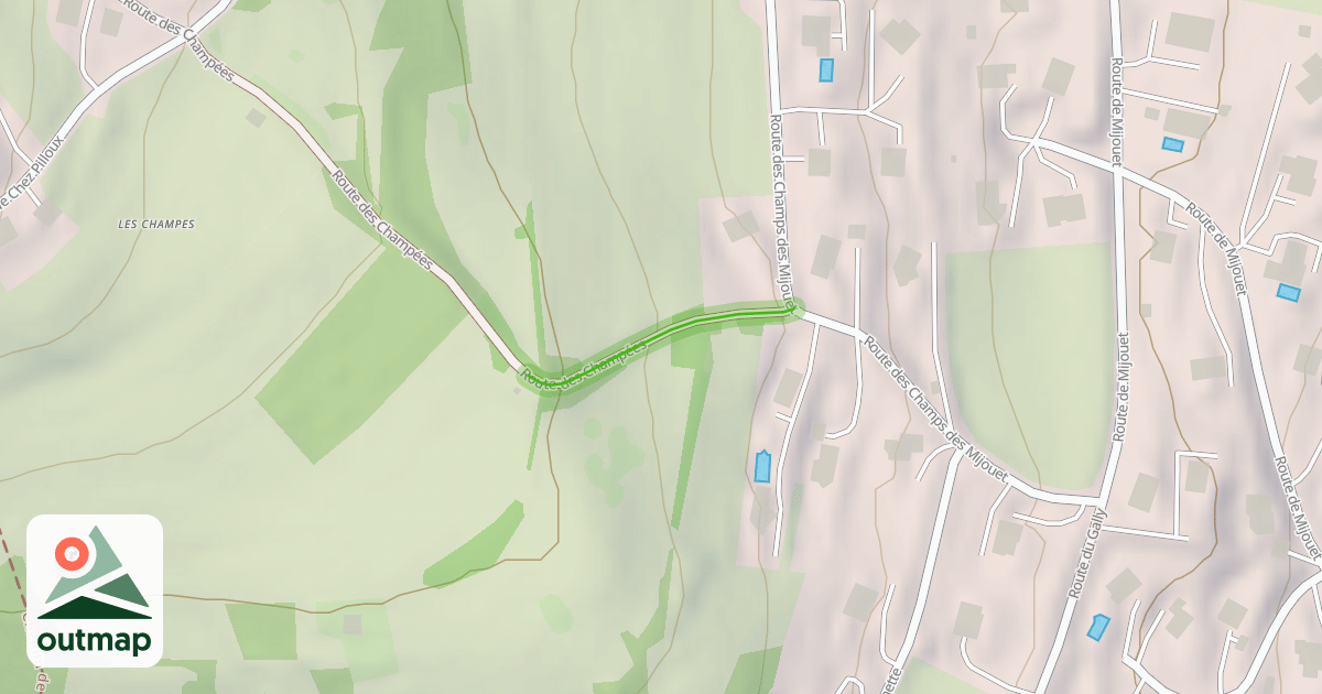 Map of Route des Champées
