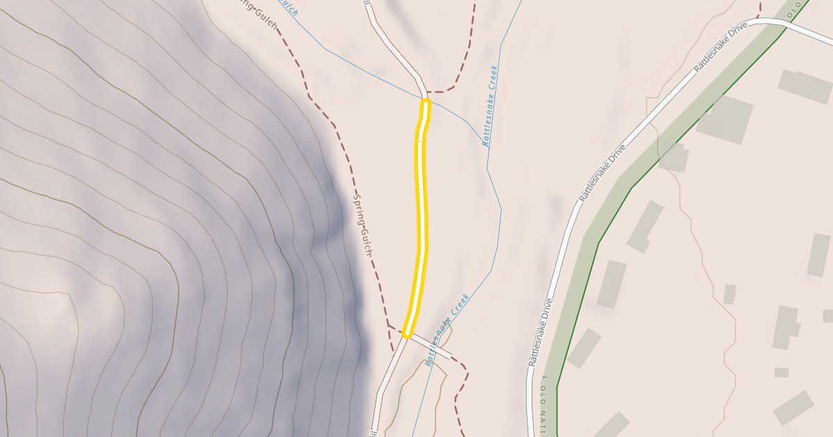 Map preview of Rattlesnake Trail