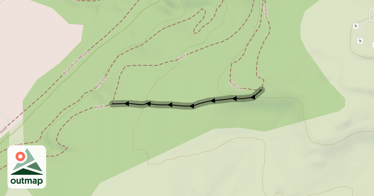 Map of Back Alley (Downhill Only)