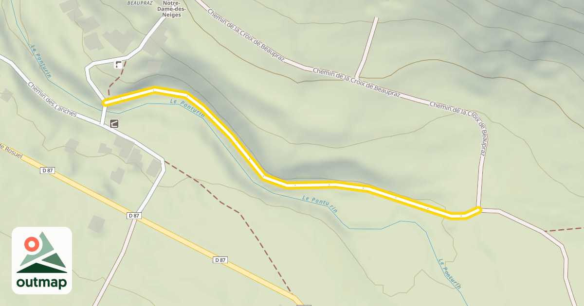 Map of Chemin de la Croix de Beaupraz