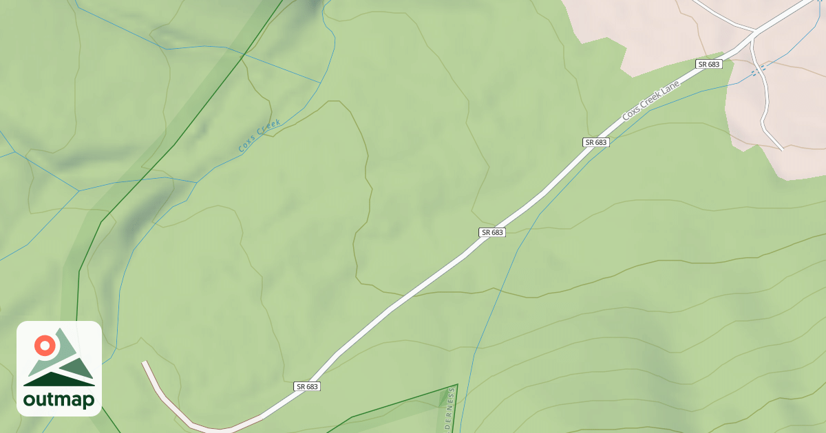 Map of COXES CREEK