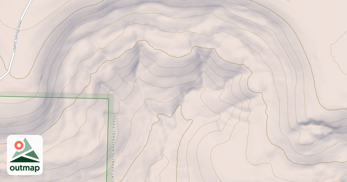 Map of USFS National Forest System Roads {0C6474B3-0829-41B1-B5A1-768023F851BA}
