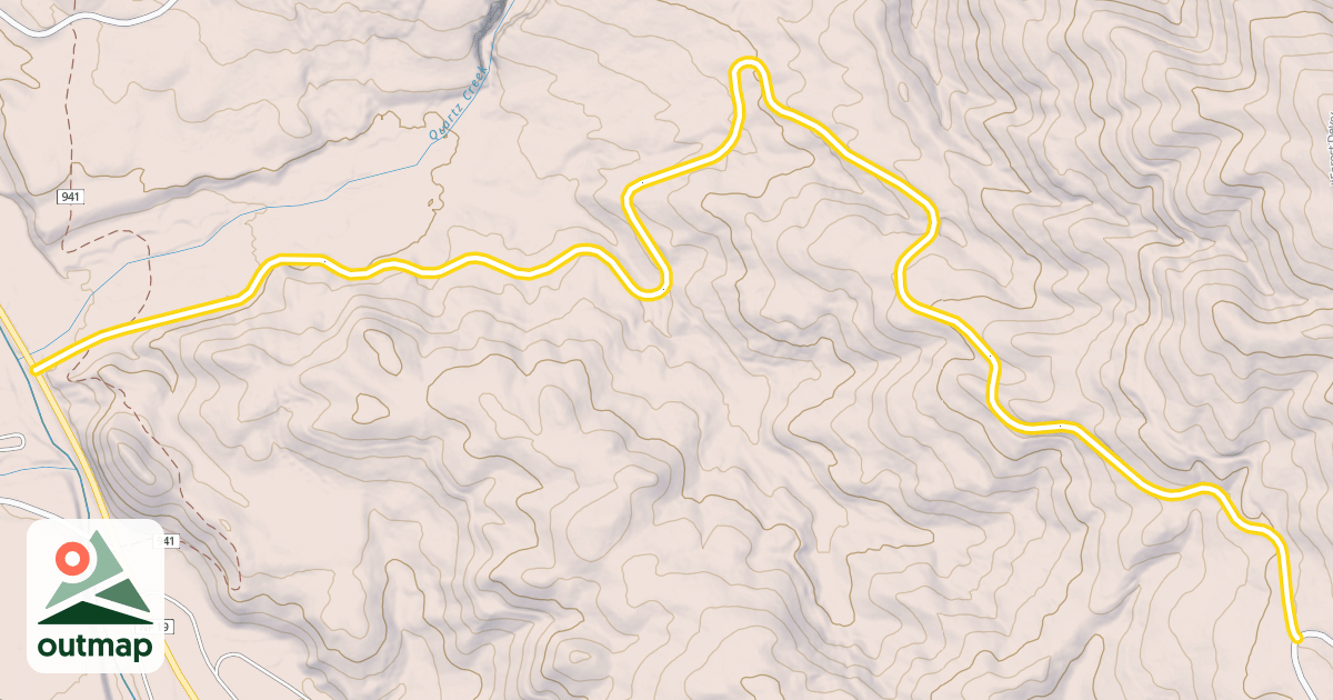 Map of National Forest Development Road 1903