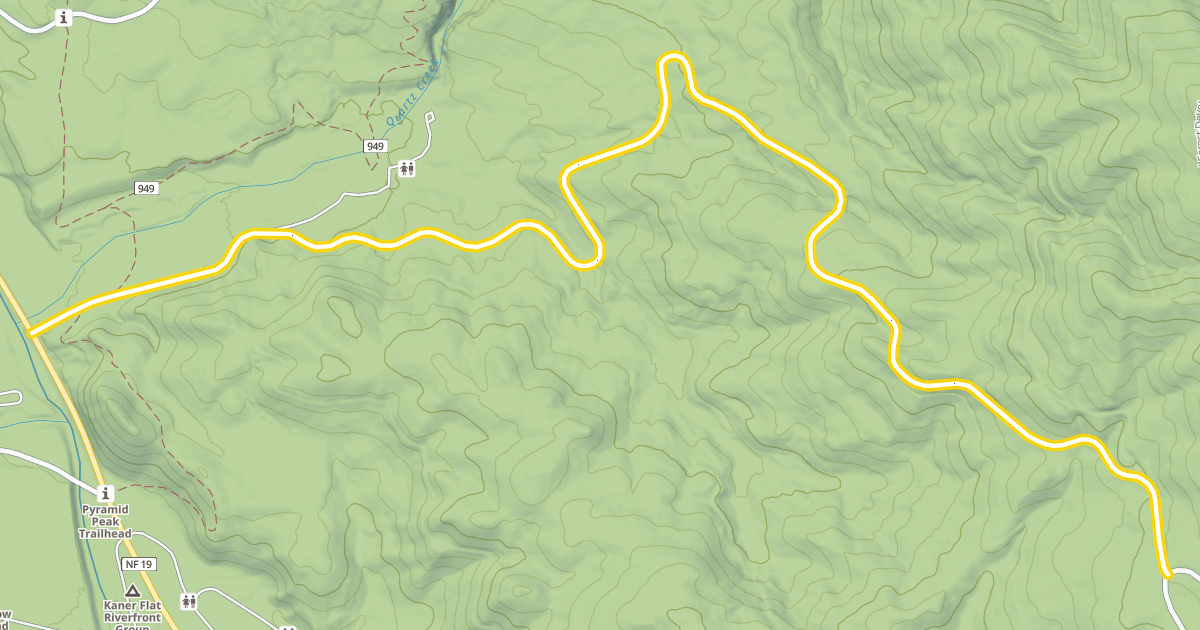 Map preview of National Forest Development Road 1903