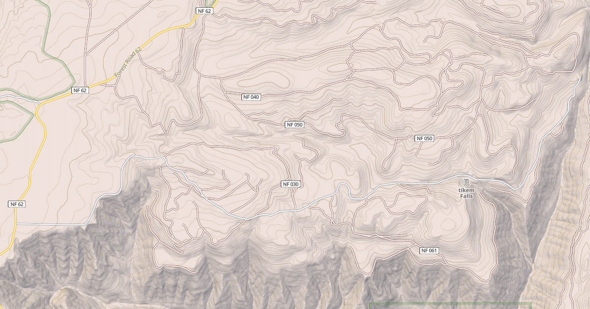 Map preview of USFS Motor Vehicle Use Map Roads {50A6095F-2FD0-4D15-A9DE-A62FDA36B891}