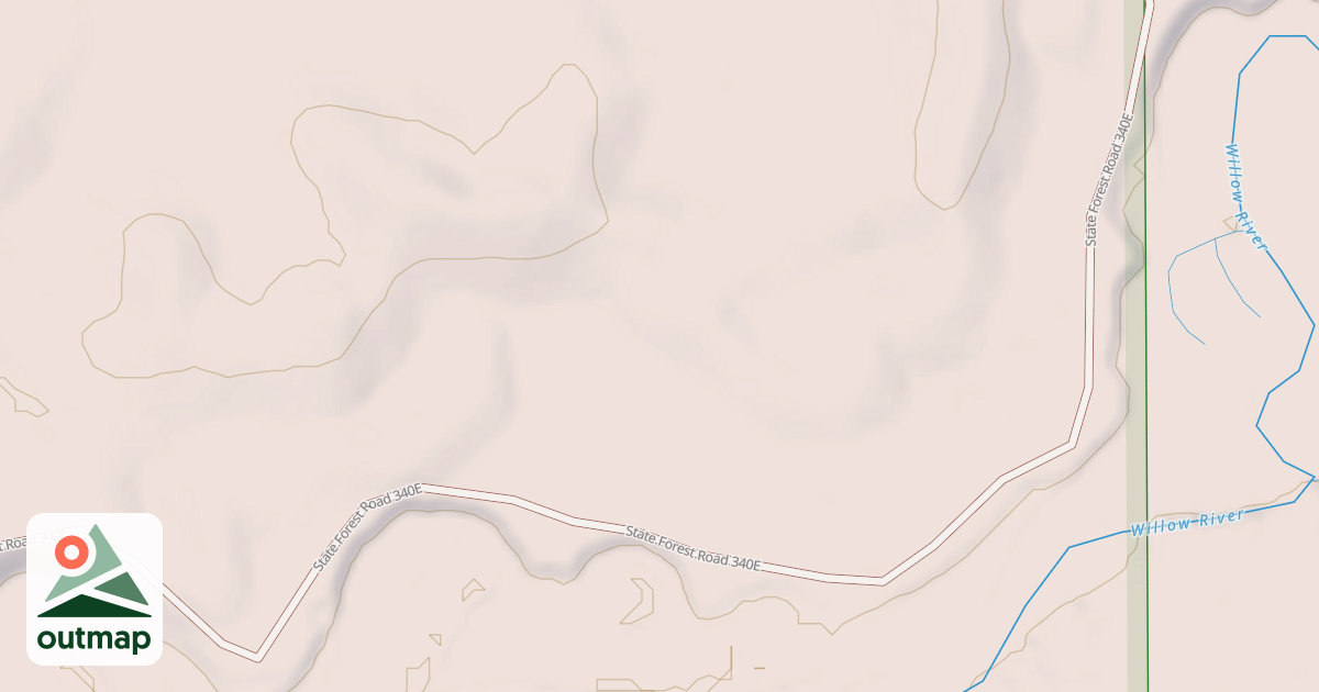 Map of General C.C. Andrews State Forest Trails