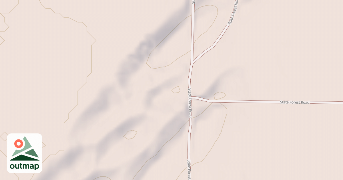 Map of General C.C. Andrews State Forest Trails