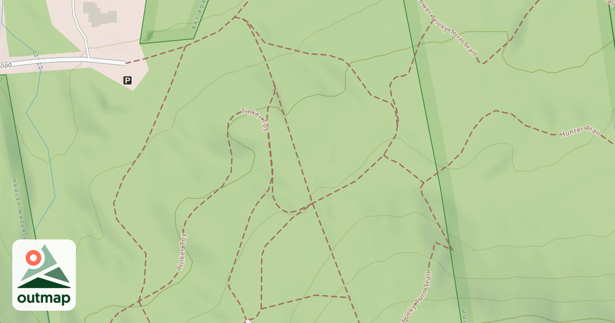 Map of College Ski Trail