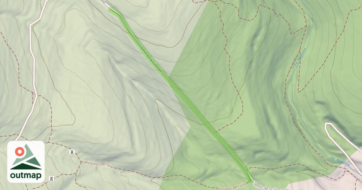 Map of Chemin de la Giraude