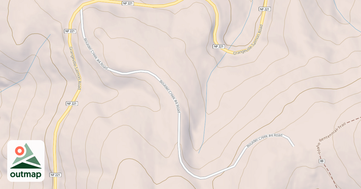 Map of BOULDER CREEK #4