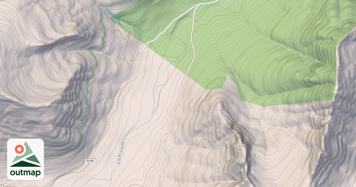 Map of CLEAR CREEK