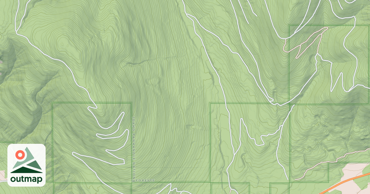 Map of SOUTH HALL MOUNTAIN E