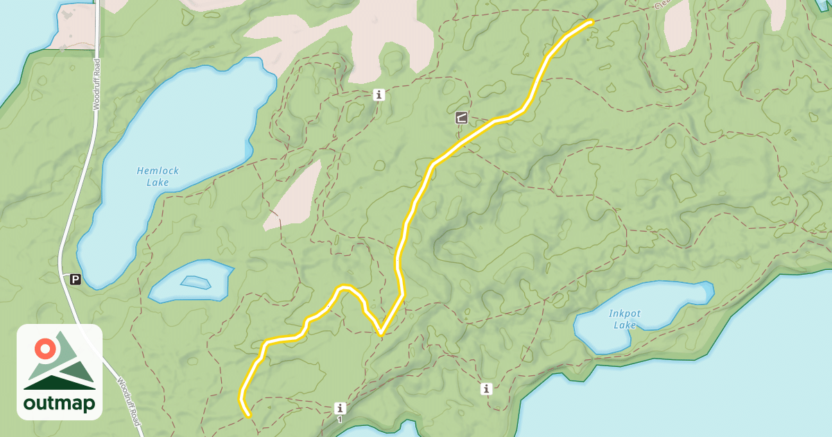 Map of Clear Lake Paved Bike Path