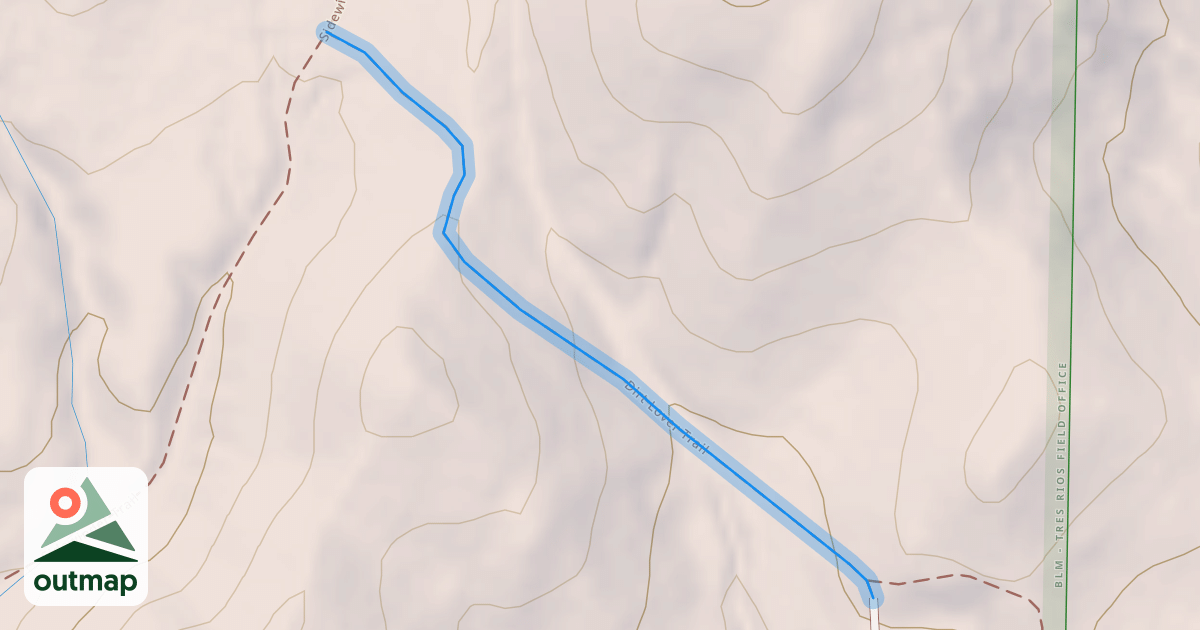 Map of Dirt Lover Trail