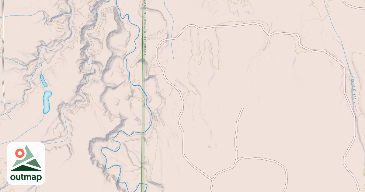 Map of USFS Motor Vehicle Use Map Trails 24403