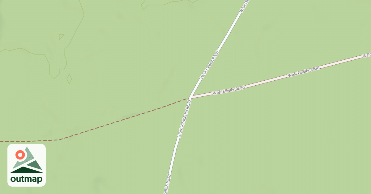 Map of REID LK LITTLE TROUT TRAILHEAD