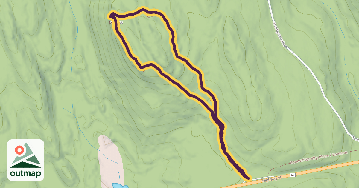 Map of Lookout Trail