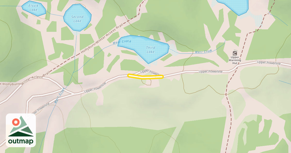 Map of Powerline Lookout
