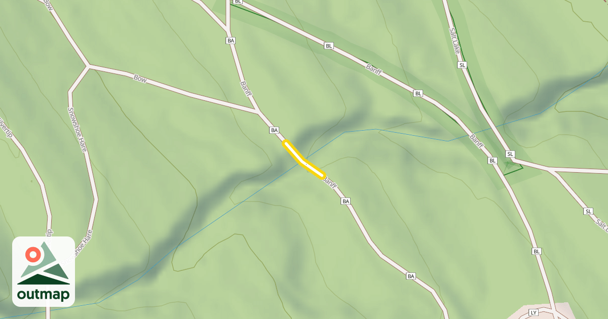 Map of Banff