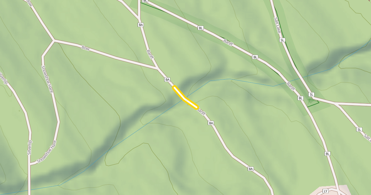 Map preview of Banff