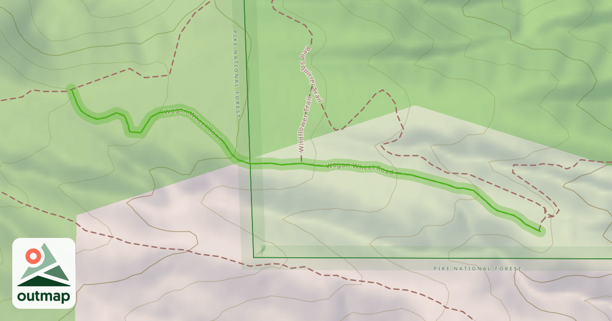 Map of Wagon Wheel Road