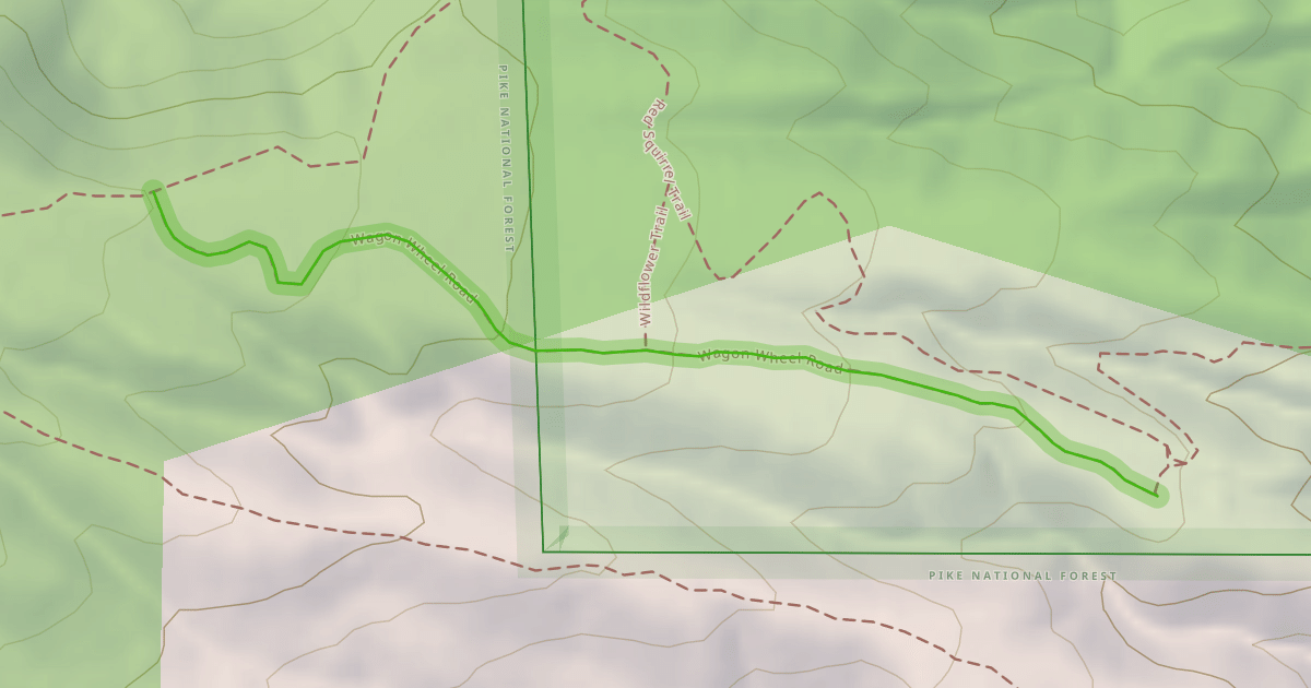 Map preview of Wagon Wheel Road