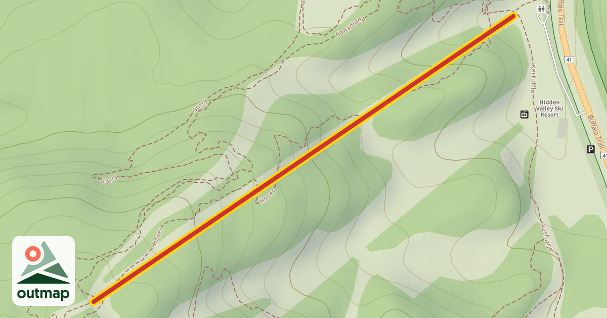Map of T-Bar