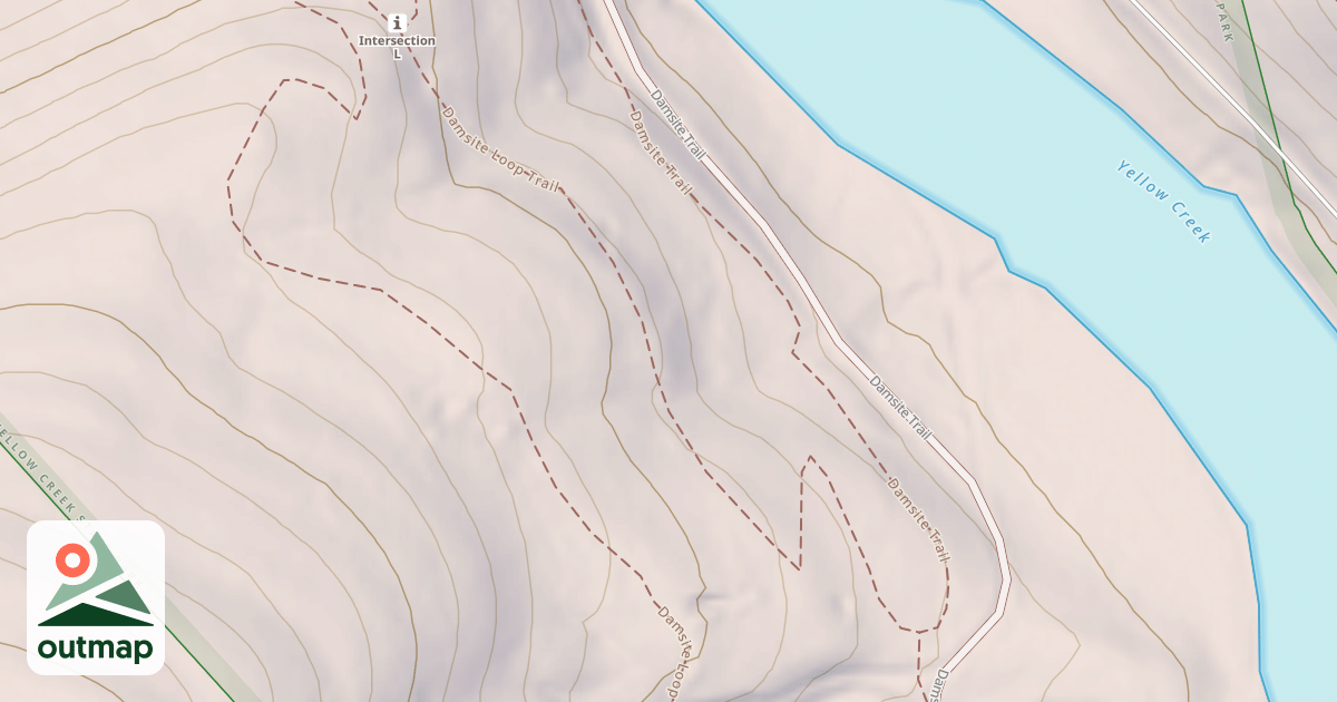 Map of Yellow Creek State Park Trails