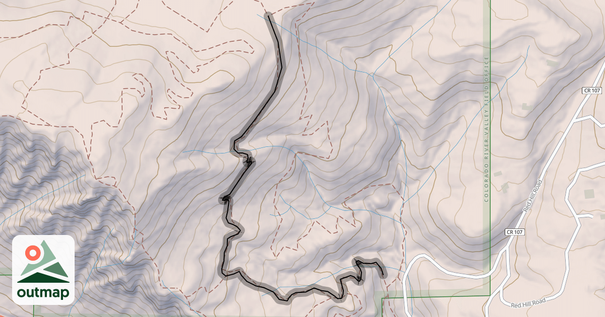 Map of Lower Blue Ribbon