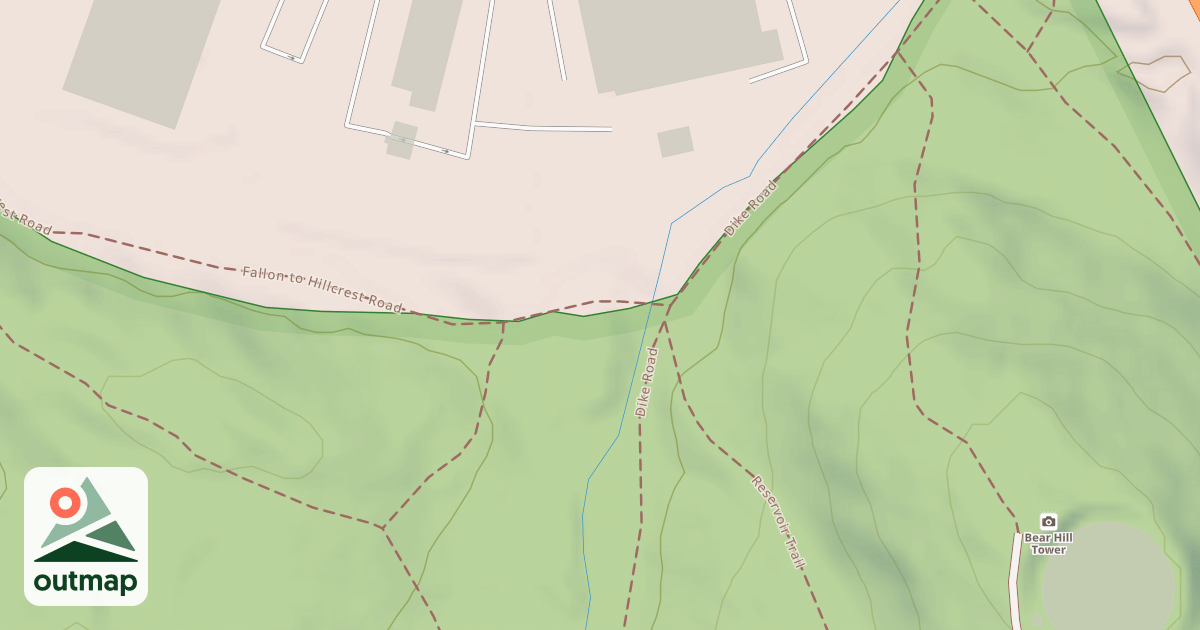 Map of Mountain Bike Loop