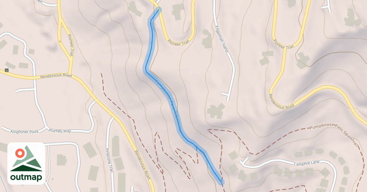 Map of Pumpbouse Pass Trail