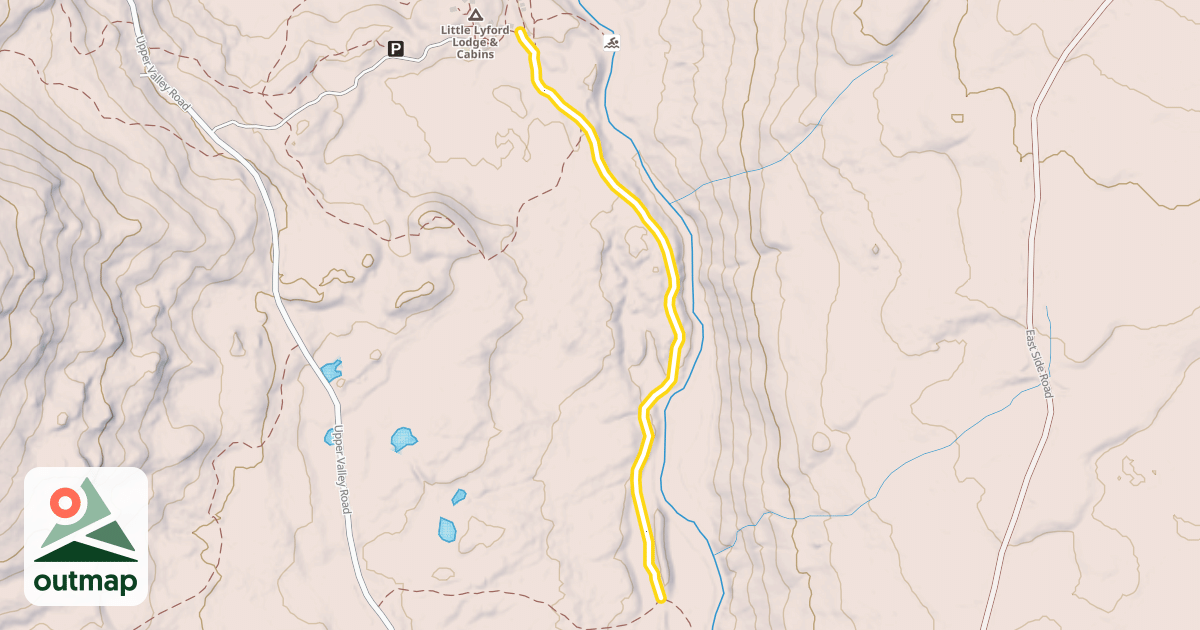 Map of Lodge to Lodge Trail