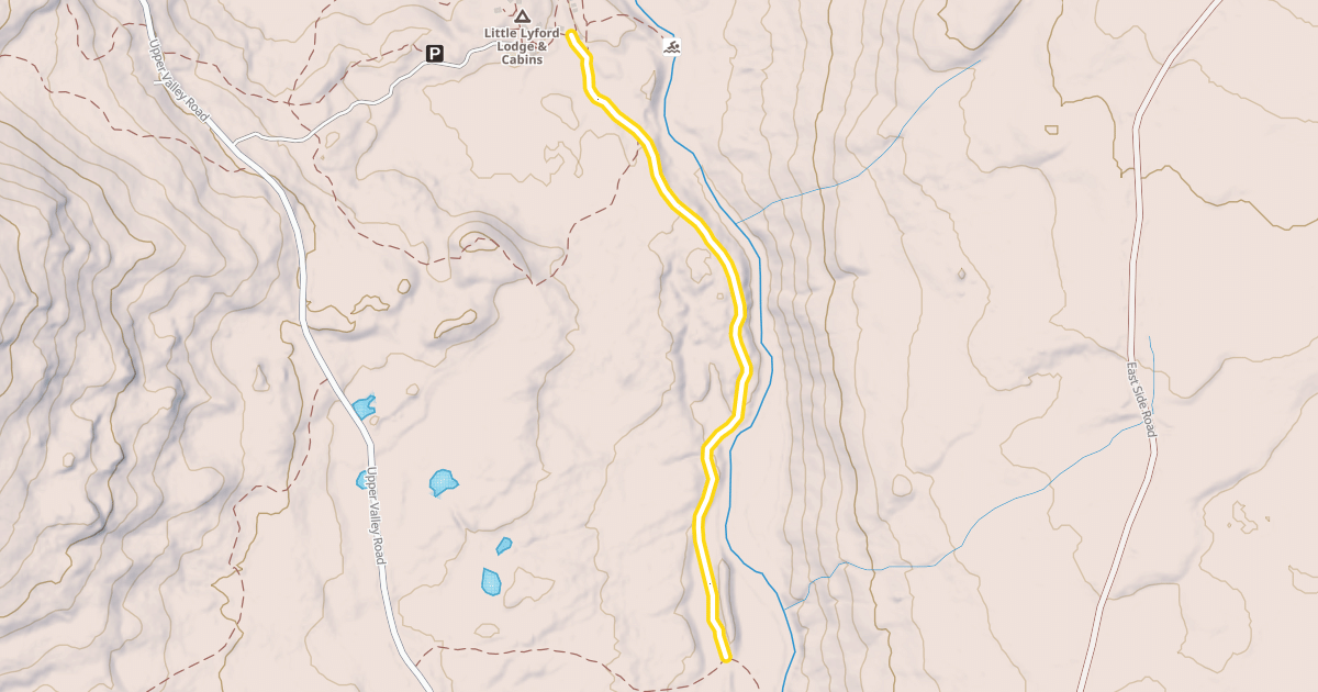 Map preview of Lodge to Lodge Trail