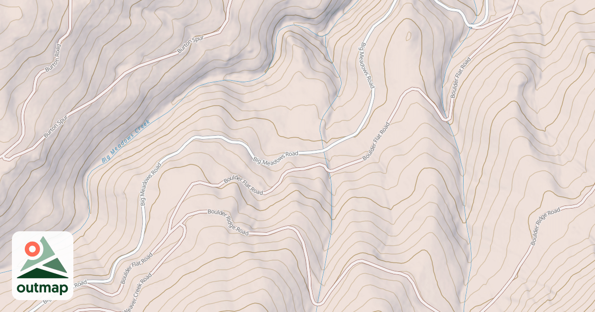 Map of BOULDER FLAT