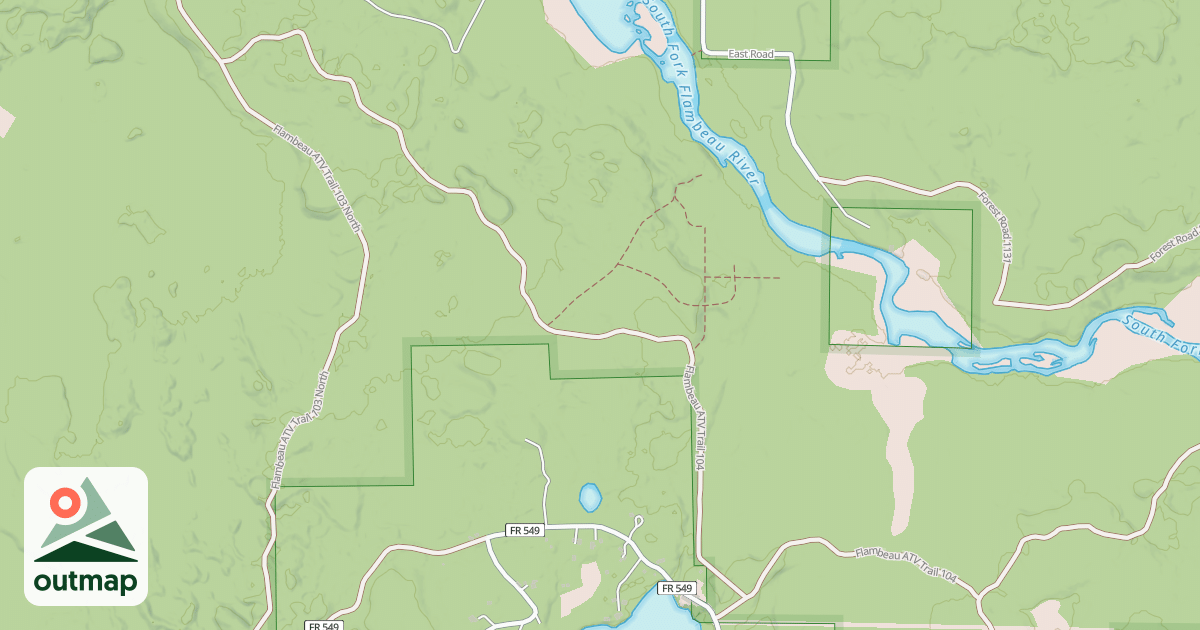 Map of Flambeau Atv 104