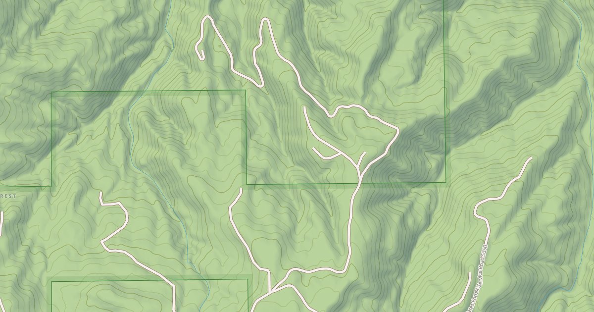 Map preview of USFS National Forest System Roads {F99ADB6B-2BB2-4273-9A73-47ADCCC594B1}