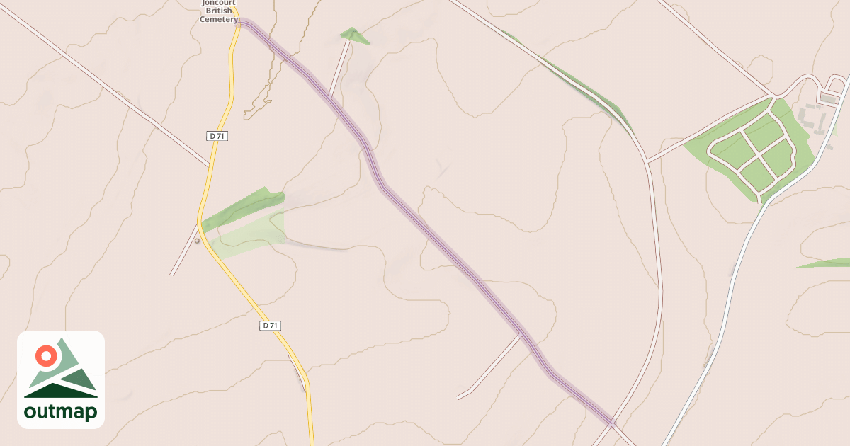 Map of Chemin de Joncourt a Sequehart
