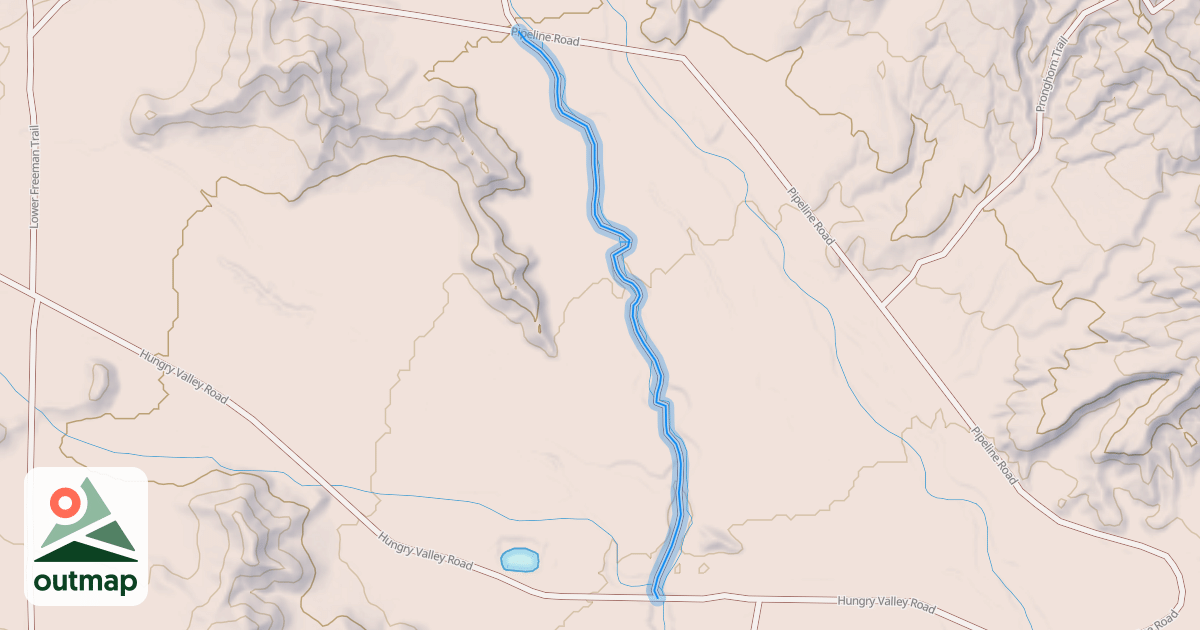 Map of Freeman Wash