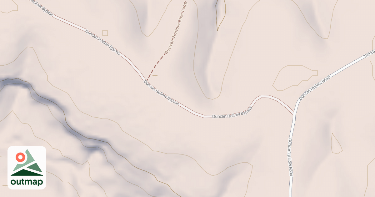 Map of Duncan Hollow Bypass