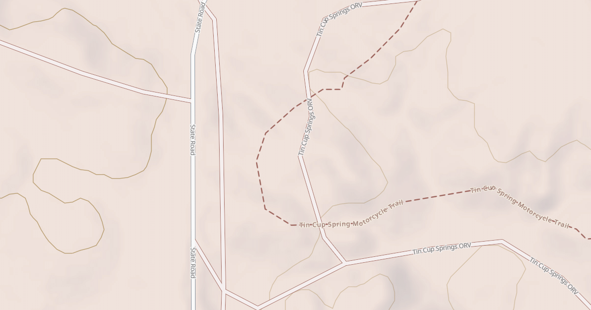 Map preview of Tin Cup Spring Motorcycle Trail