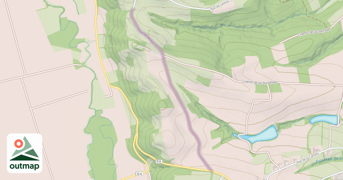 Map of Chemin de Mingot