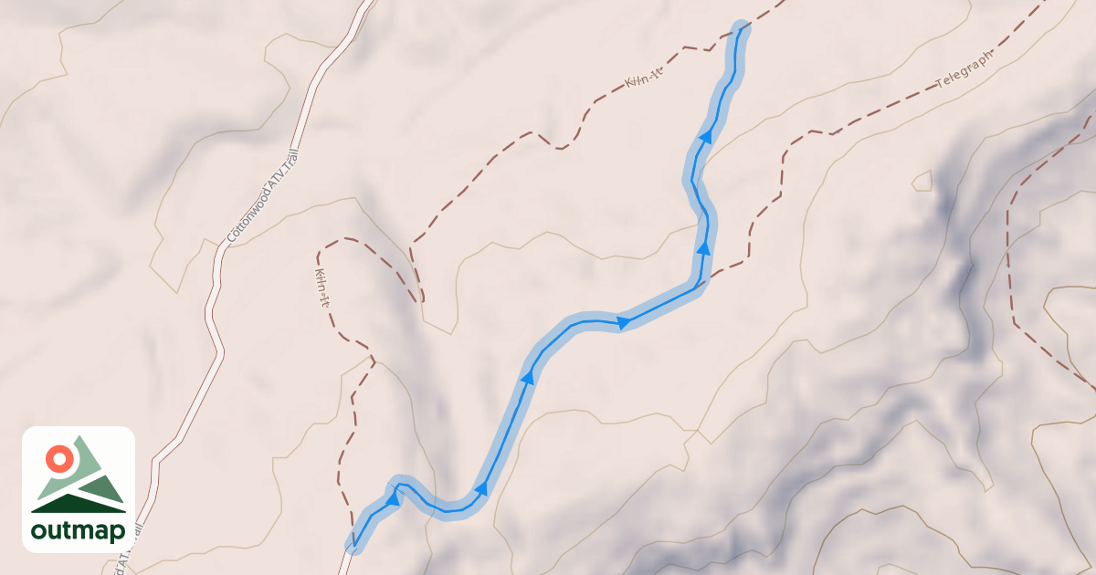 Map of Hi Line Trail