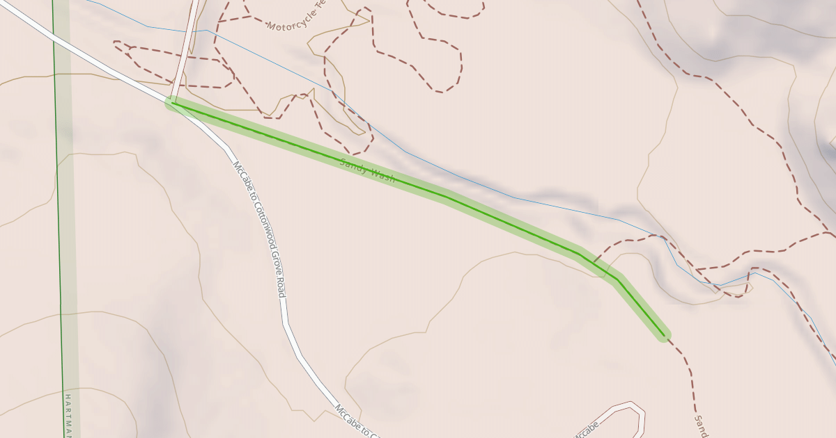 Map preview of Sandy Wash