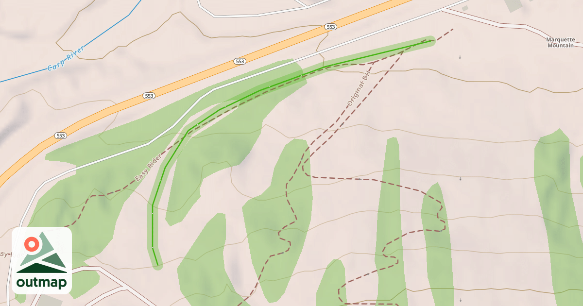 Map of Lower Ridge