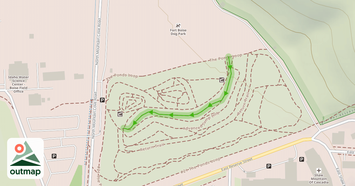Map of Beginner Jump Line