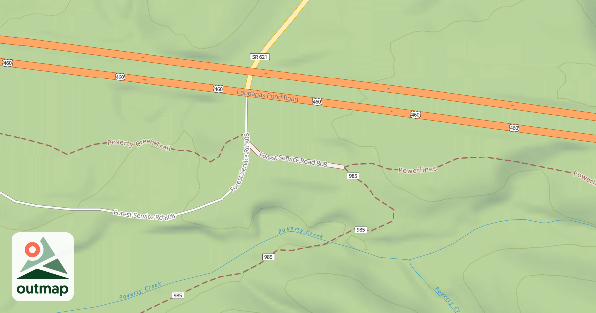 Map of PAN. POND LOOP A