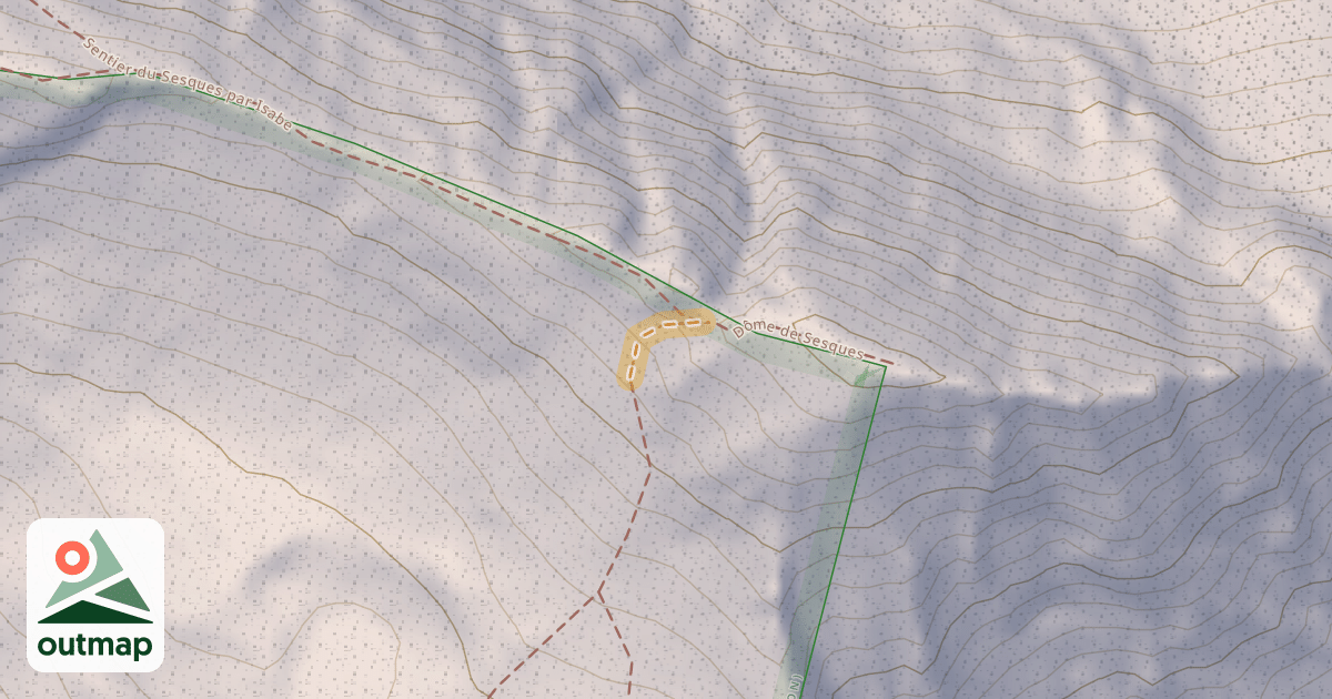 Map of Passage de Sesques à Licoué
