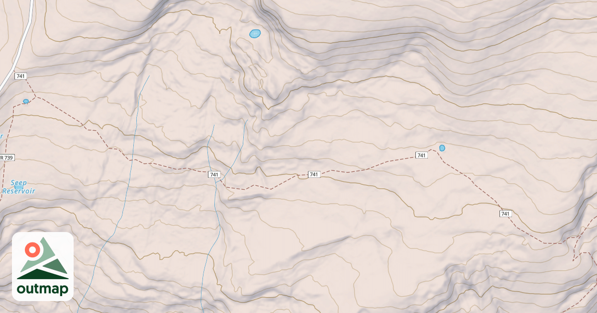 Map of East Twin Springs