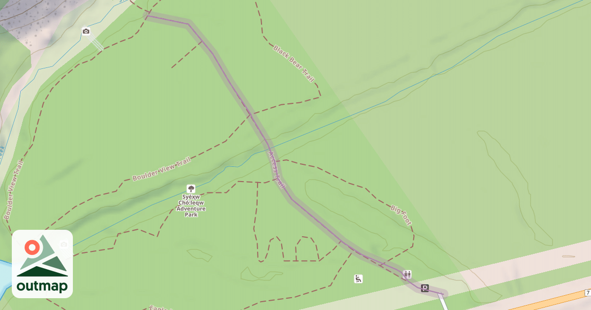 Map of Access Trail